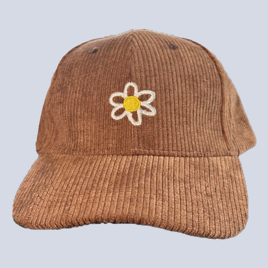 Flower Corduroy Hat