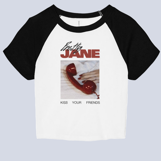 Telephone Raglan Baby Tee