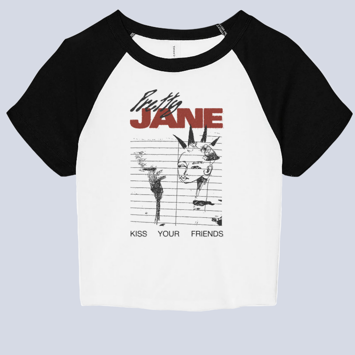 Telephone Raglan Baby Tee