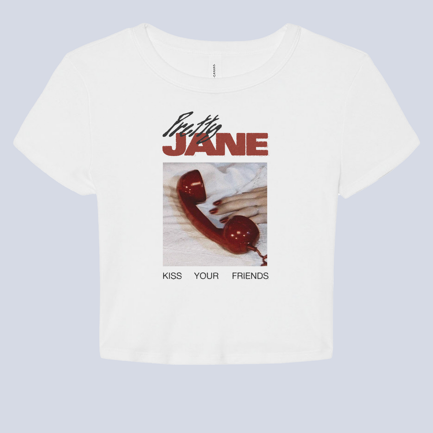 Telephone Raglan Baby Tee